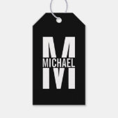 Gepersonaliseerde Labels voor monogram en naam Cadeaulabel (Voorkant)