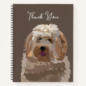 Gepersonaliseerde Labradoodle hond Notitieboek (Voorkant)