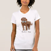 Gepersonaliseerde labradoodle Mum Ma T Shirt (Voorkant)