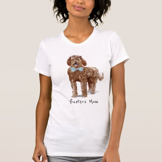 Gepersonaliseerde labradoodle Mum Ma T Shirt (Voorkant)