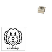Gepersonaliseerde Labradoodle Naam Rubberstempel (Gestempeld)