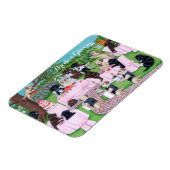 Gepersonaliseerde labrador bruiloft schilderij magneet (Linkerzijde)