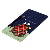 Gepersonaliseerde Labrador familie en de lucht Magneet (Linkerzijde)