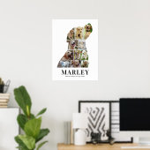 Gepersonaliseerde Labrador Fotocollage Poster (Thuiskantoor)