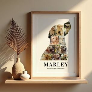 Gepersonaliseerde Labrador Fotocollage Poster