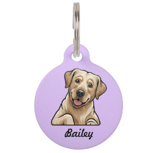 Gepersonaliseerde Labrador Retriever Huisdier ID T Huisdierpenning
