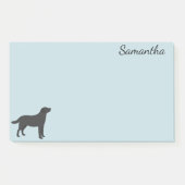 Gepersonaliseerde Labrador Retriever Zwart Post-it® Notes (Voorkant)