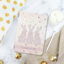 Gepersonaliseerde Lace Bunny Easter iPad Case Air Cover