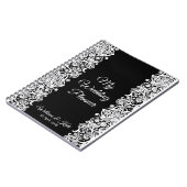 Gepersonaliseerde Lace Wedding Planner Notitieboek (Linkerzijde)