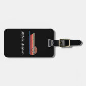 Gepersonaliseerde lacrosse bagagelabel (Voorkant horizontaal)