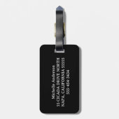 Gepersonaliseerde lacrosse bagagelabel (Achterkant verticaal)