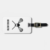 Gepersonaliseerde lacrosse bagagelabel (Voorkant horizontaal)