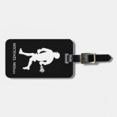 Gepersonaliseerde lacrosse bagagelabel (Voorkant horizontaal)