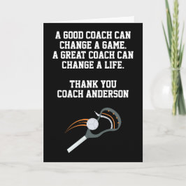 Gepersonaliseerde Lacrosse Coach van Teamspelers Kaart