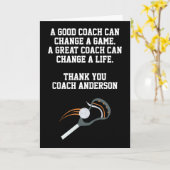 Gepersonaliseerde Lacrosse Coach van Teamspelers Kaart (Gele Bloem)