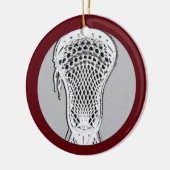 Gepersonaliseerde Lacrosse Collectible Keramisch Ornament (Links)