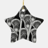 Gepersonaliseerde Lacrosse Collectible Keramisch Ornament (Voorkant)