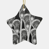 Gepersonaliseerde Lacrosse Collectible Keramisch Ornament (Links)