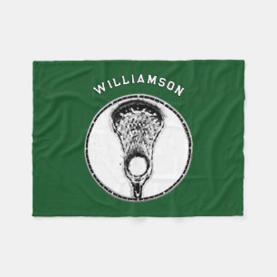 Gepersonaliseerde lacrosse fleece deken