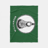 Gepersonaliseerde lacrosse fleece deken (Voorkant)