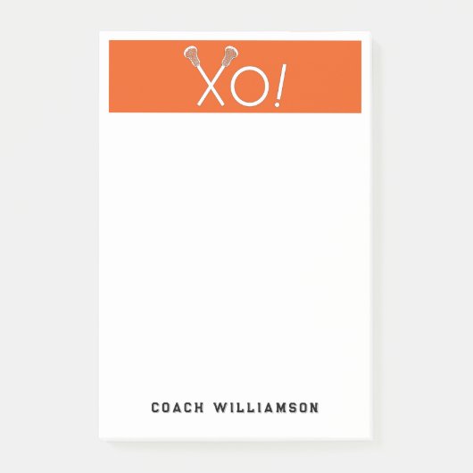 Gepersonaliseerde Lacrosse Gifts Post-it® Notes (Voorkant)