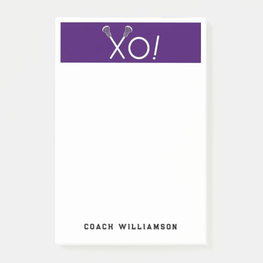 Gepersonaliseerde Lacrosse Gifts Post-it® Notes (Voorkant)