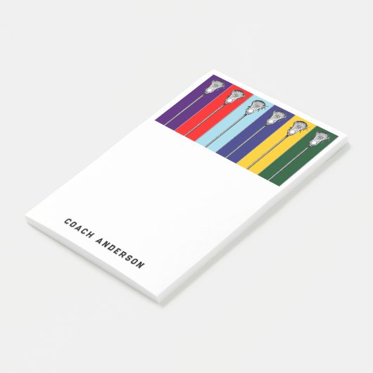 Gepersonaliseerde Lacrosse Gifts Post-it® Notes (Schuin)