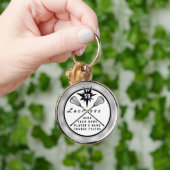 Gepersonaliseerde Lacrosse Gifts voor senior- of t Sleutelhanger (Hand)