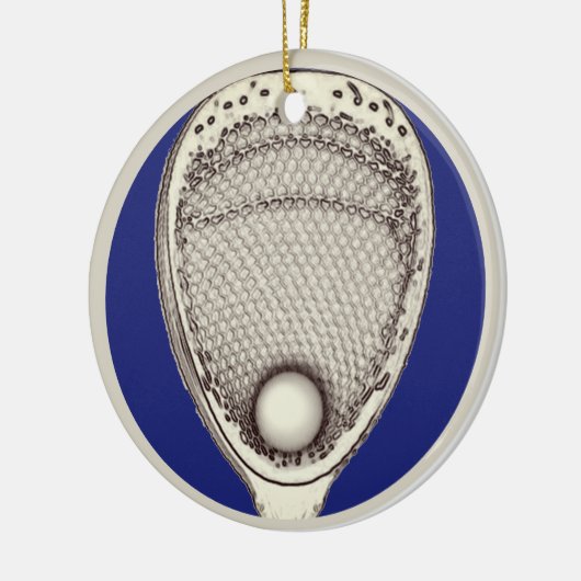 Gepersonaliseerde Lacrosse Goalie 2025 Collectible Keramisch Ornament (Links)