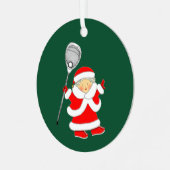 Gepersonaliseerde Lacrosse Goalie Ceramic Ornament (Voorkant links)