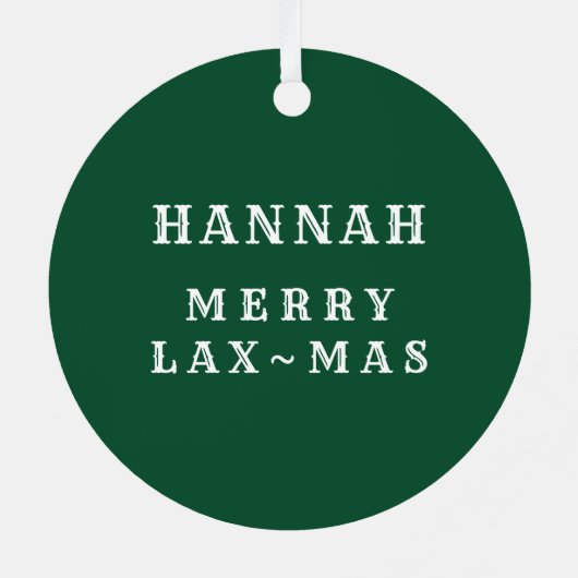 Gepersonaliseerde Lacrosse Goalie Ceramic Ornament (Achterkant)