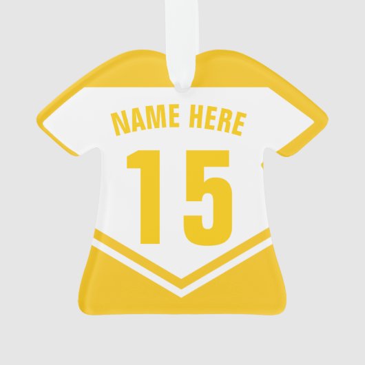 Gepersonaliseerde Lacrosse Jersey Grandma LAX Ornament (achterkant)