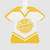 Gepersonaliseerde Lacrosse Jersey Grandma LAX Ornament (voorkant)