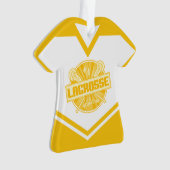 Gepersonaliseerde Lacrosse Jersey Grandma LAX Ornament (voorkant)