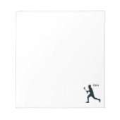 Gepersonaliseerde lacrosse notitieblok (Voorkant)