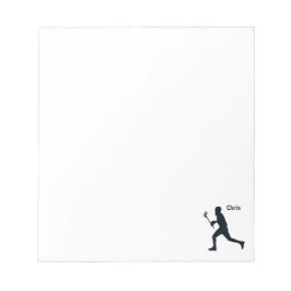 Gepersonaliseerde lacrosse notitieblok