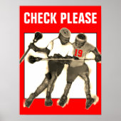 Gepersonaliseerde lacrosse poster (Voorkant)