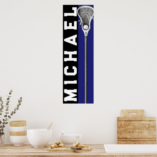 Gepersonaliseerde lacrosse poster (Keuken)