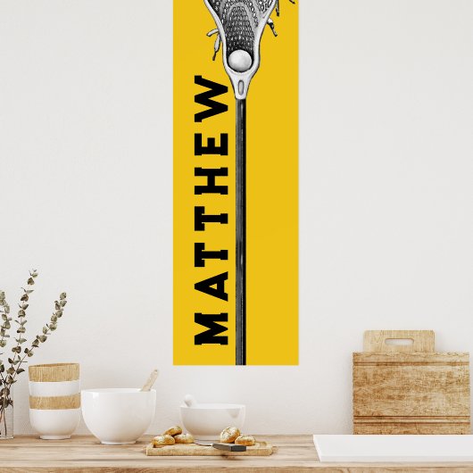 gepersonaliseerde lacrosse poster (Keuken)