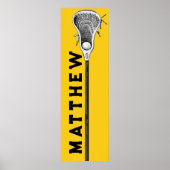 gepersonaliseerde lacrosse poster (Voorkant)