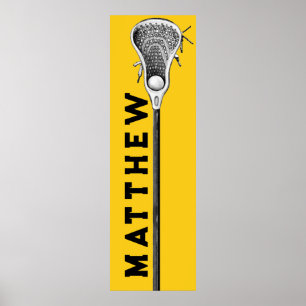 gepersonaliseerde lacrosse poster