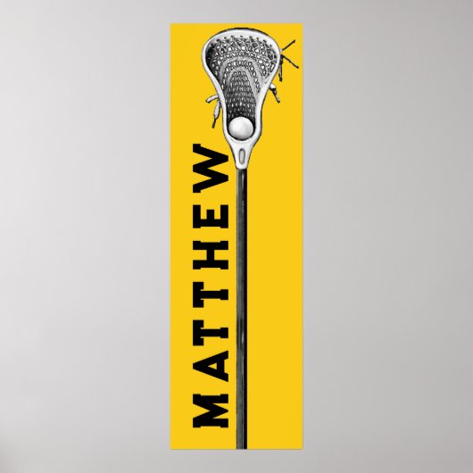 gepersonaliseerde lacrosse poster (Voorkant)