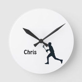 Gepersonaliseerde lacrosse ronde klok