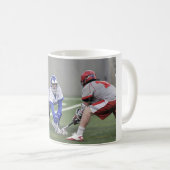 Gepersonaliseerde Lacrosse Speler Foto Koffiemok (Voorkant rechts)
