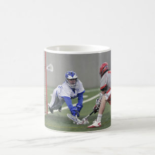 Gepersonaliseerde Lacrosse Speler Foto Koffiemok