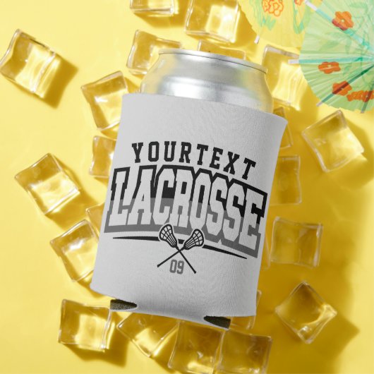 Gepersonaliseerde Lacrosse-speler NAAM TOEVOEGEN T Blikjeskoeler (Insitu Zomer)