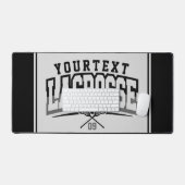 Gepersonaliseerde Lacrosse-speler NAAM TOEVOEGEN T Bureaumat (Keyboard & Muis)