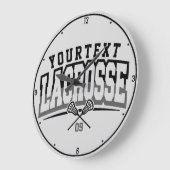 Gepersonaliseerde Lacrosse-speler NAAM TOEVOEGEN T Grote Klok (Hoek)