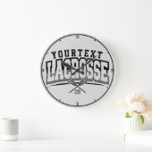Gepersonaliseerde Lacrosse-speler NAAM TOEVOEGEN T Grote Klok (Huis)