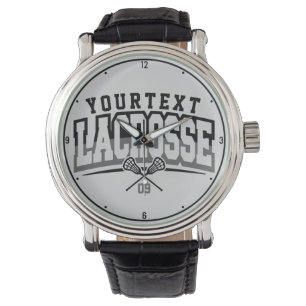 Gepersonaliseerde Lacrosse-speler NAAM TOEVOEGEN T Horloge